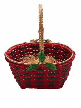 Christmas Wicker Basket